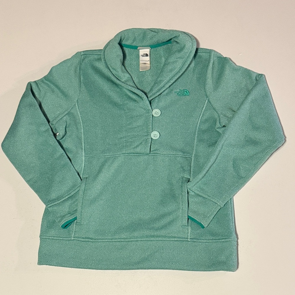 The North Face Women's Cowl Neck Sweater in Aqua